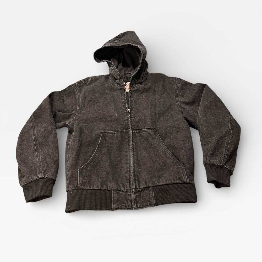Levi Strauss Black Denim Jacket With Hood